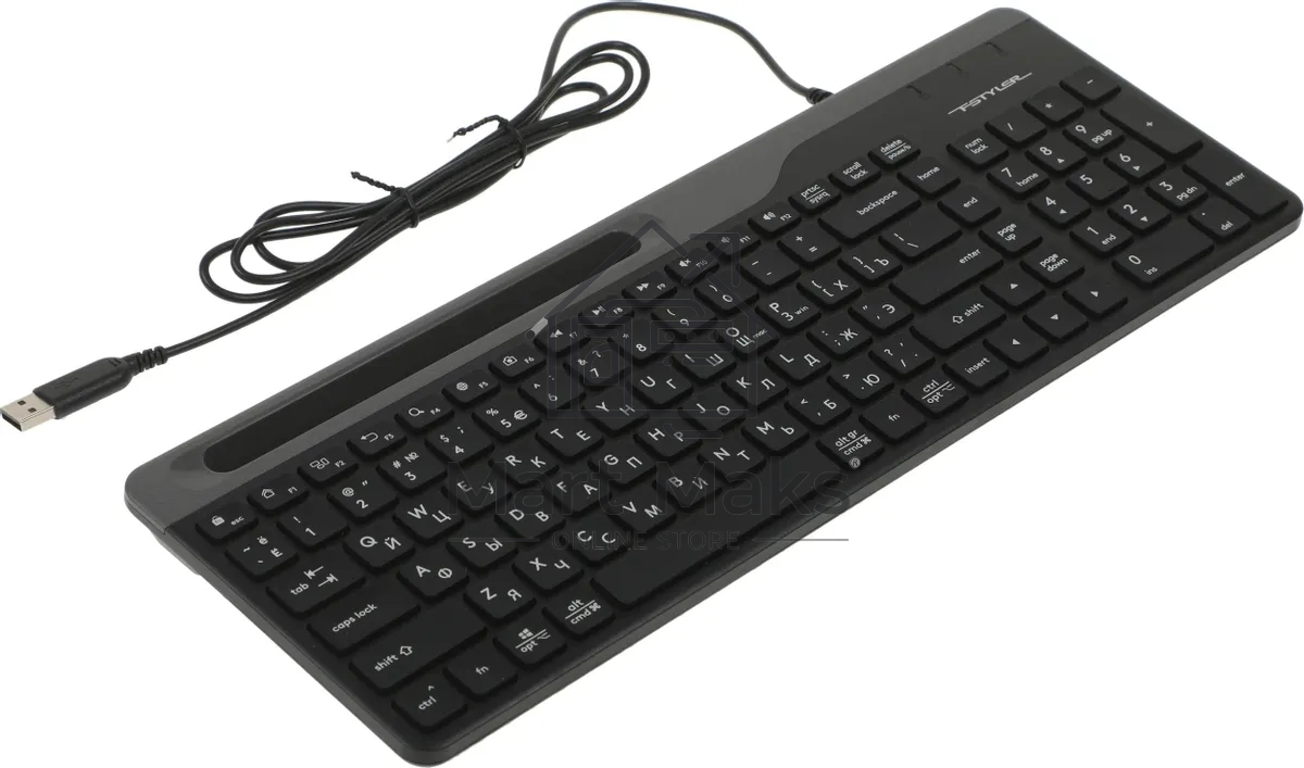 Клавиатура A4Tech Fstyler FK25 проводная, USB, черный/серый