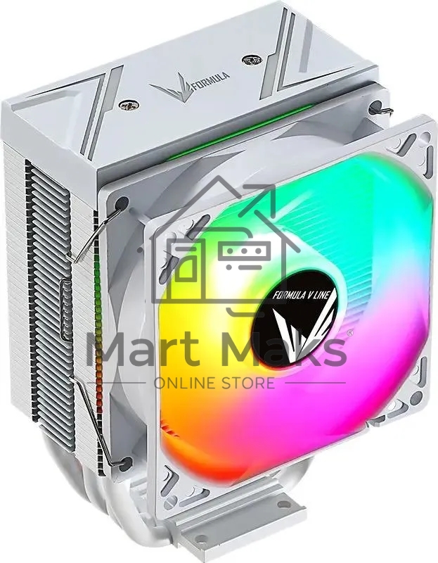 Устройство охлаждения (кулер) Aerocool / Formula Ice Burg ARPW 4P ARGB белый 90мм алюминий+медь 2100rpm 34db 170W 131мм