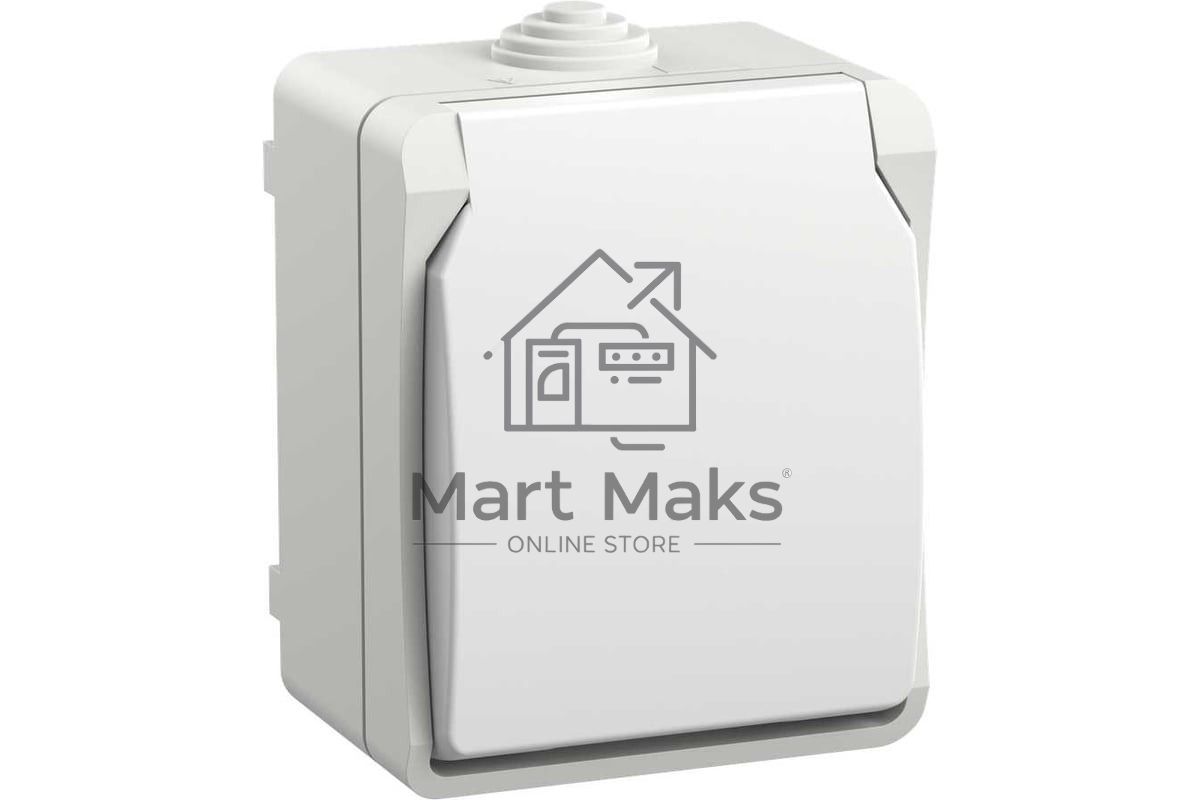 Розетка IEK ERS12-K01-16-54-DC ОП Форс РСб20-3-ФБ 16А IP54 с заземл. защ. шторки бел.