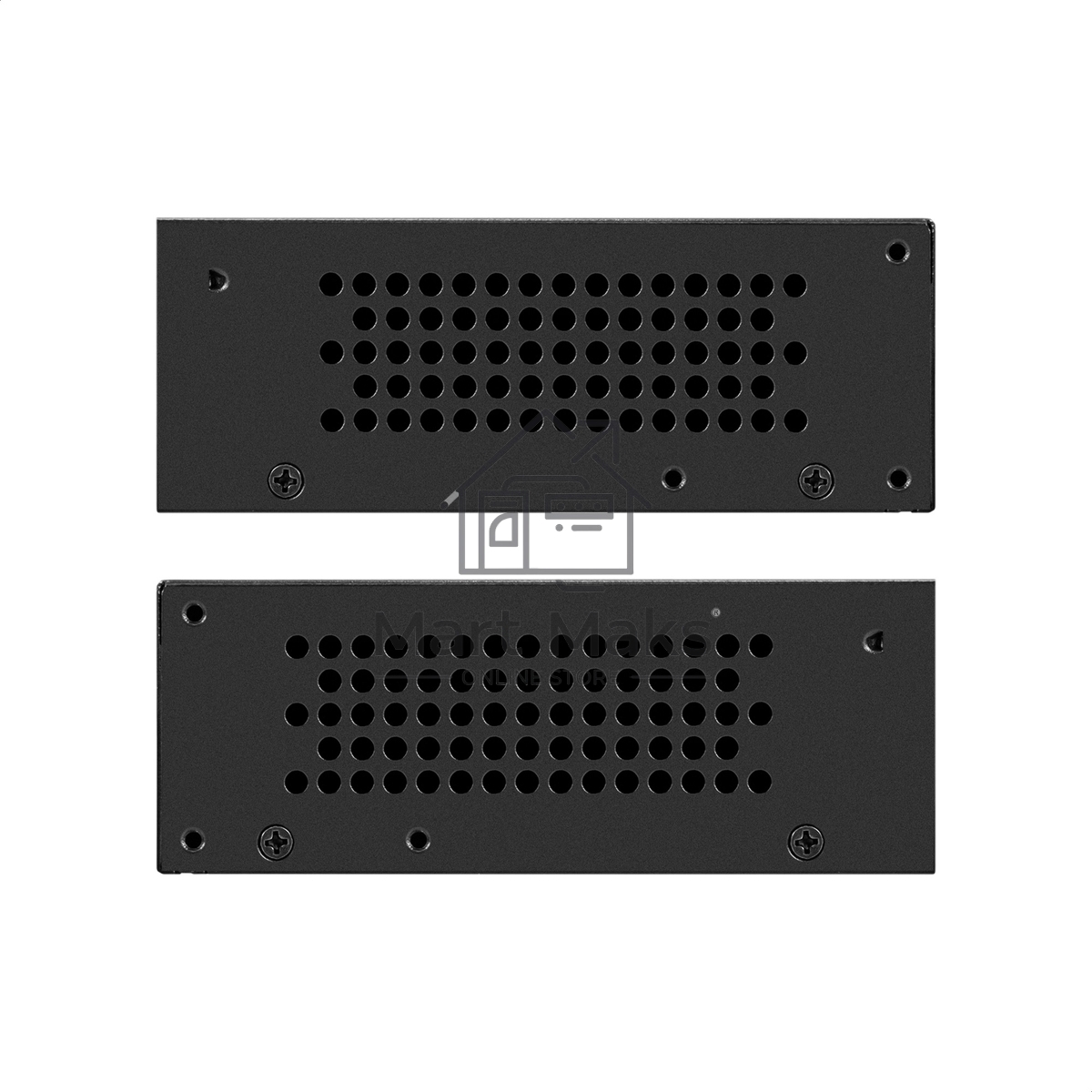 Коммутатор неуправляемый ExeGate EDES-1010D.8PoE-96W (10-портовый UTP 10/100 Base-Tx: 8 портов IEEE 802.3af (PoE), мощность PoE: 25W, суммарно 96W, 2 порта RJ45 uplink, настенный/настольный, металлический корпус)