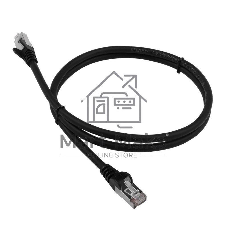Патч-корд Lanmaster LAN-PC45/S6-2.0-BK FTP вилка RJ-45-вилка RJ-45 кат.6 2м черный LSZH (уп.:1шт)