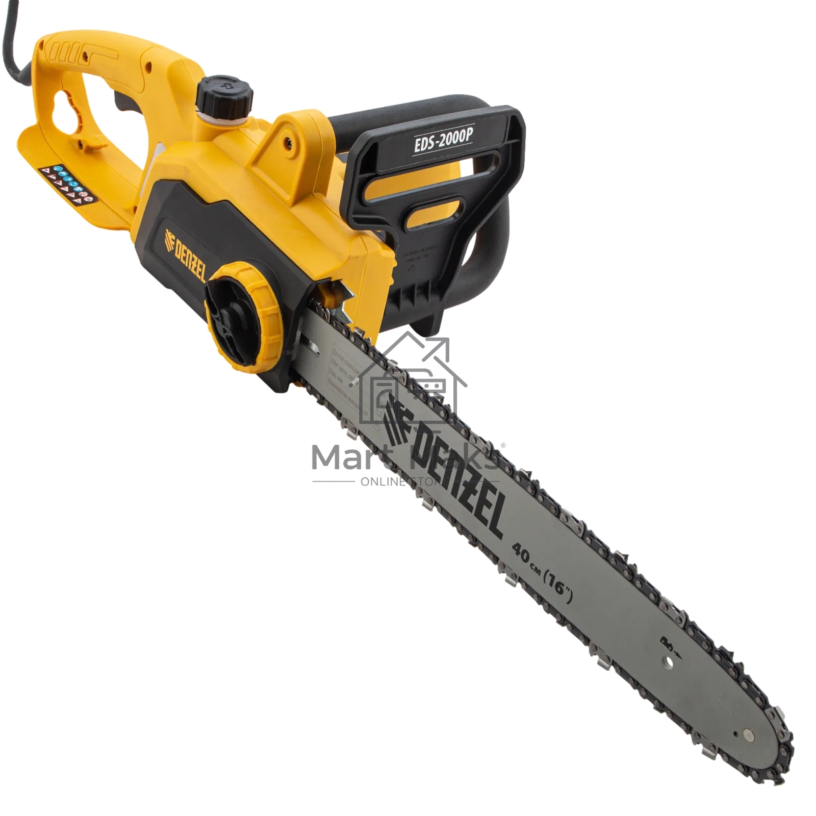 Пила цепная электрическая Denzel EDS-2000P, 2кВт, поперечная, шина 40 см, шаг 3/8, паз 1,3мм, 57зв