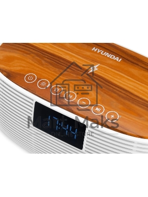 Радиобудильник Hyundai H-RCL231 белый LCD подсв:белая часы:цифровые FM