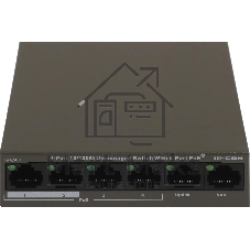 Коммутатор IP-COM F1106P-4-63W, 6×100 Мбит/с, неуправляемый