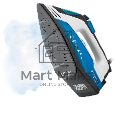 Утюг Coolfort CF-3400 синий/белый, 2600 Вт, 150 г/мин, 320 мл