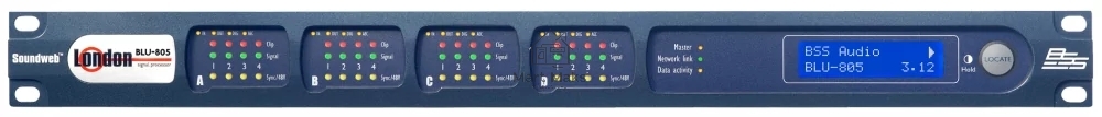 Аудиоматрица (шасси) BSS BLU-805 BSSBLU805M-EK установка до 4 карт вх./вых. Blu-Link, AVB