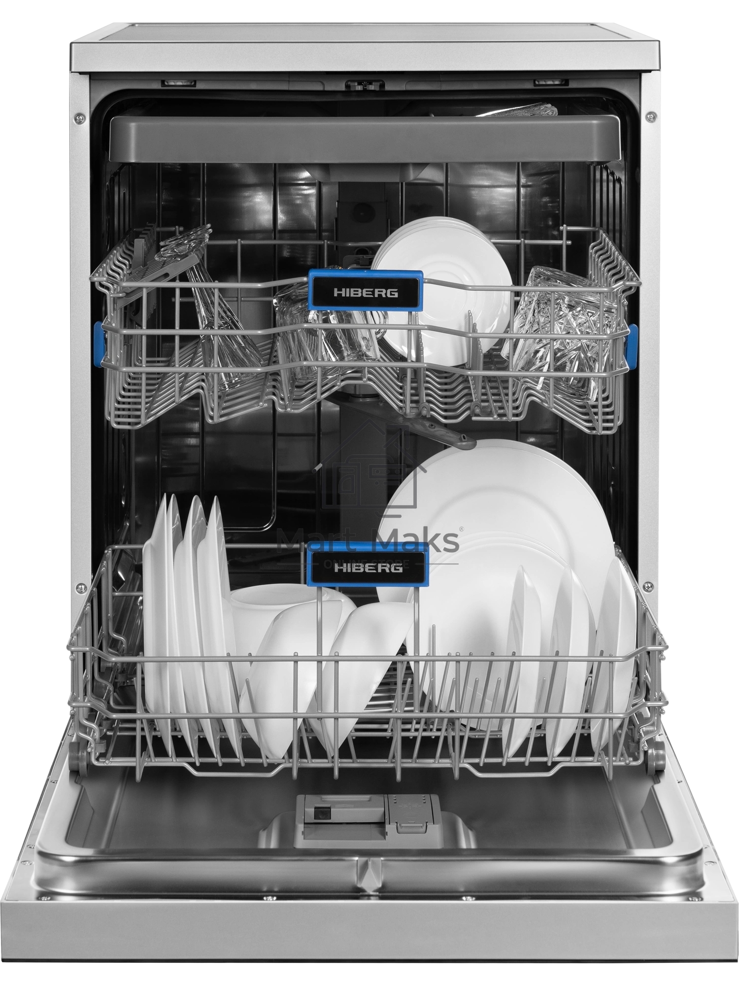Посудомоечная машина HIBERG i-F 6815 LX, нержавеющая сталь, 60 см, 15 компл., 46 дБ, класс A+++