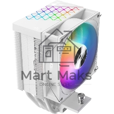 Кулер PCCooler R400 ARGb белый 92мм алюминий+медь 2200rpm 30db 4-pin 180W 133мм