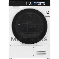 Сушильная машина Weissgauff WD 999 Heat Pump Full Touch белый/черный, 10 кг, сушка - тепловой насос, программ - 16, 60 x 85 x 62 см