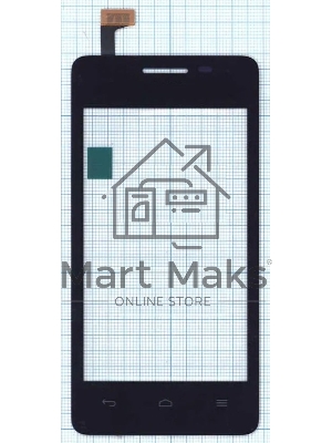 Сенсорное стекло (тачскрин) для Huawei Y301-A1, черное