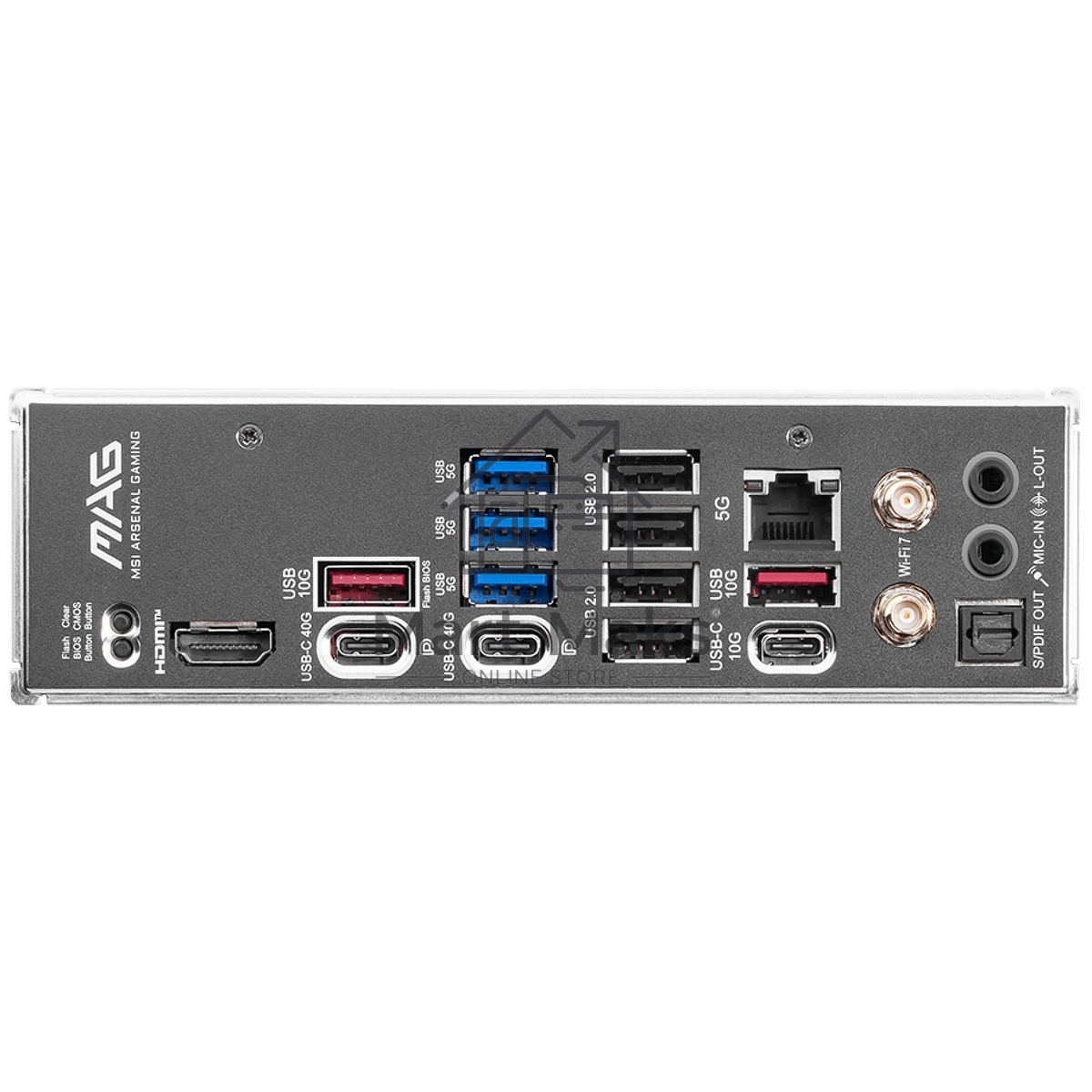 Материнская плата MSI MAG X870E TOMAHAWK WIFI, AM5, AMD X870, 4xDDR5, 4xSATA, 4xM.2, 1xPCI-E 5.0 x16, 1xPCI-E 4.0 x4, 1xPCI-E 3.0 x1, 1xHDMI, 2xUSB Type-C, 1x5Gb LAN, 2xUSB-A 3.2 Gen 2, 3xUSB-A 3.2 Gen 1, 4xUSB-A 2.0, 7.1, Wi-Fi 7, ATX