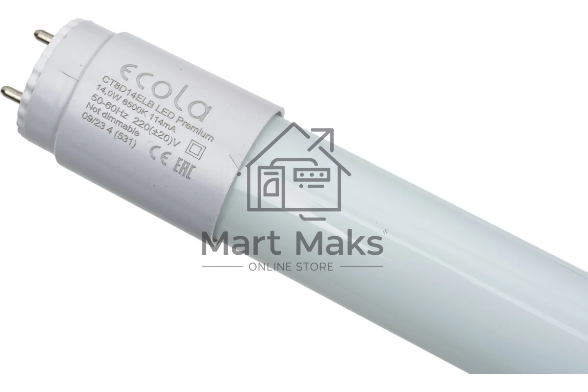 Лампа светодиодная ECOLA CT8D14ELB T8 PREMIUM G13/14W/6500K
