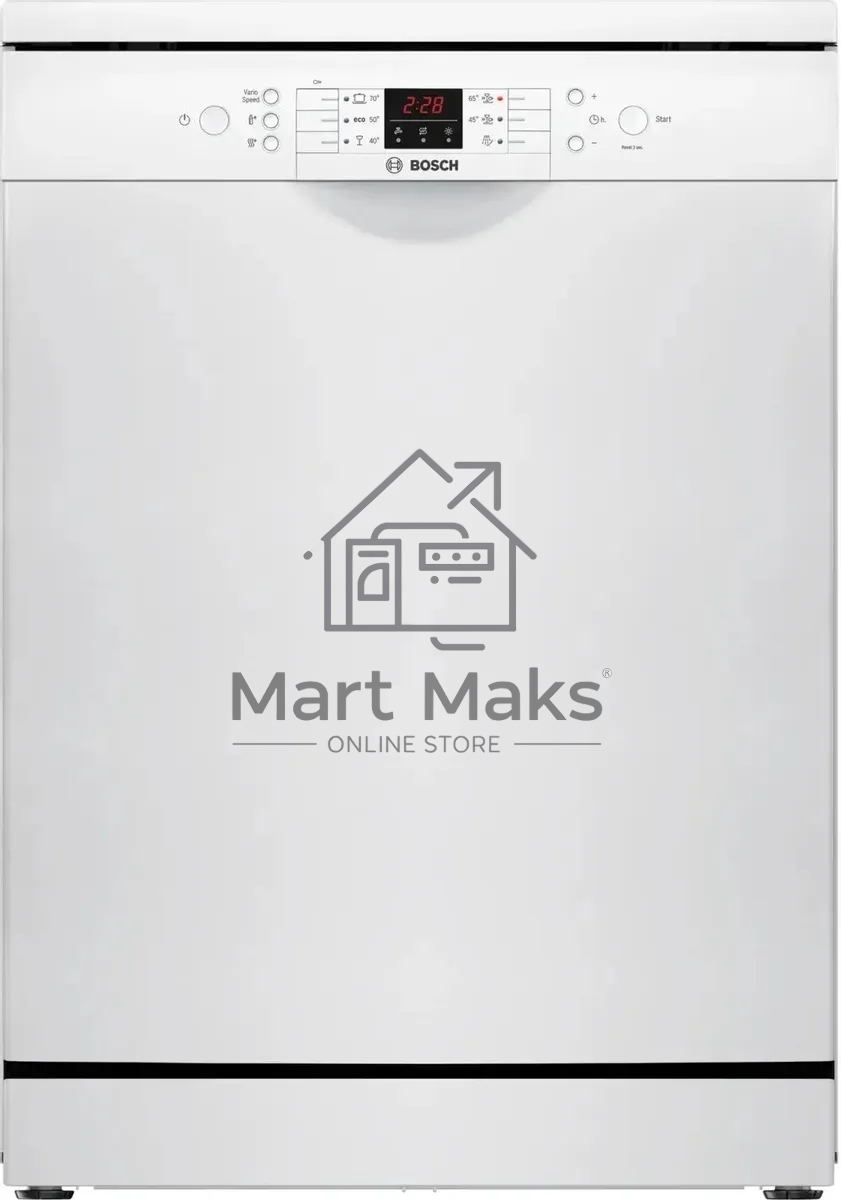 Посудомоечная машина Bosch SMS26DW00T, белый, 60 см, 13 компл., 48 дБ, класс A+