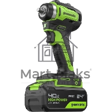 Гайковерт Greenworks G24IW200 аккум. патрон:квад.3/8