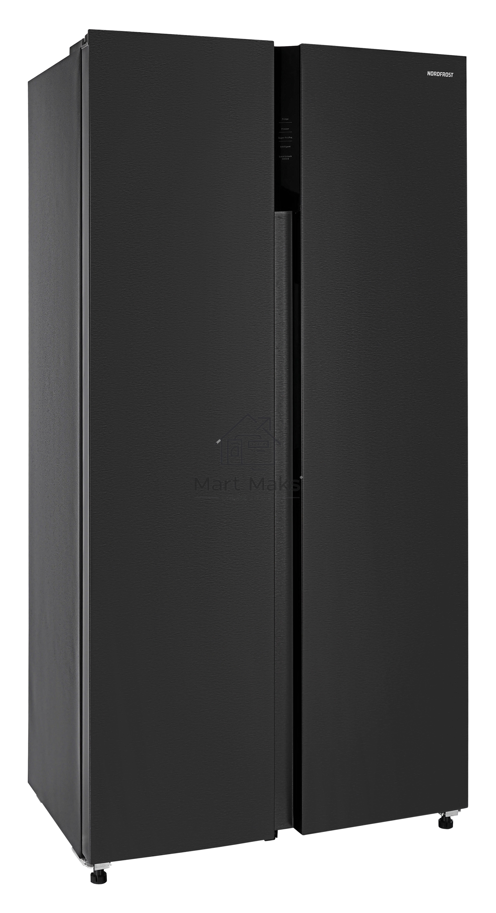 Холодильник Nordfrost RFS 525DX NFXd inverter темная нержавеющая сталь двухкамерный 283/183л морозилка сбоку, No Frost, Side-by-Side