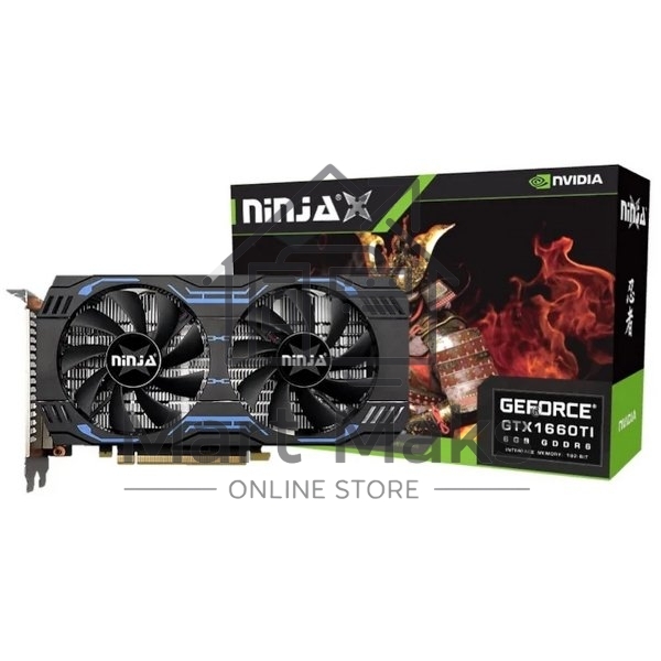 Видеокарта Sinotex GeForce GTX 1660 Ti, 6 GB GDDR6, 192 bit, DisplayPort, DVI-D, HDMI, VGA, GPU 1500 MHz