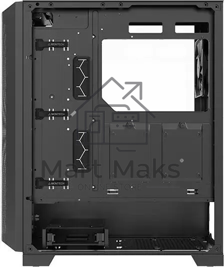 Компьютерный корпус Montech SKY ONE Lite черный без БП ATX 3x120mm 2xUSB3.0 1xUSB3.1 audio bott PSU