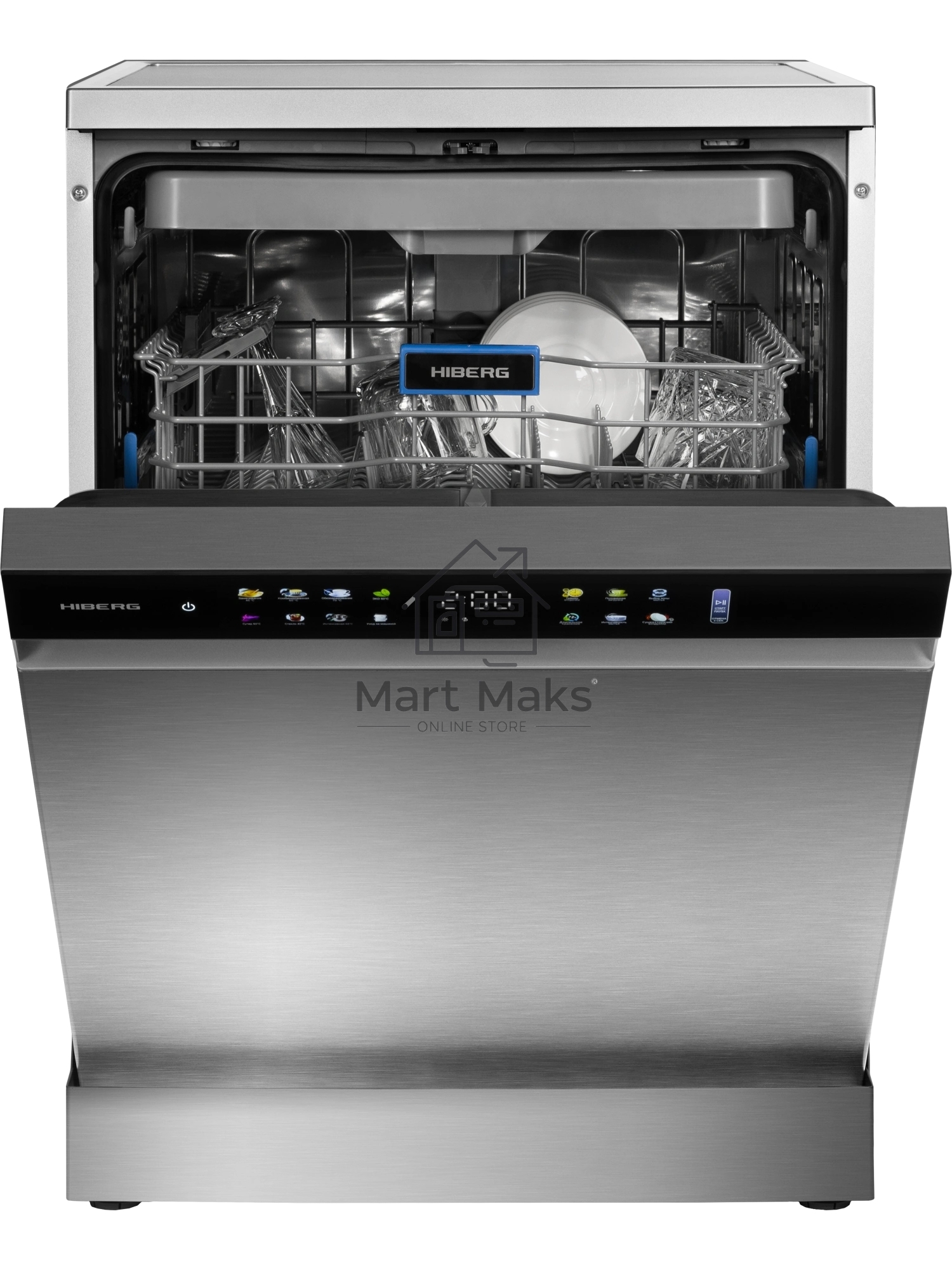 Посудомоечная машина HIBERG i-F 6815 LX, нержавеющая сталь, 60 см, 15 компл., 46 дБ, класс A+++
