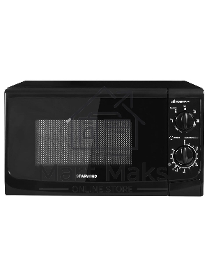 Микроволновая печь Starwind SWM5720 черный, 20 л, 700 Вт, переключатели - поворотный механизм