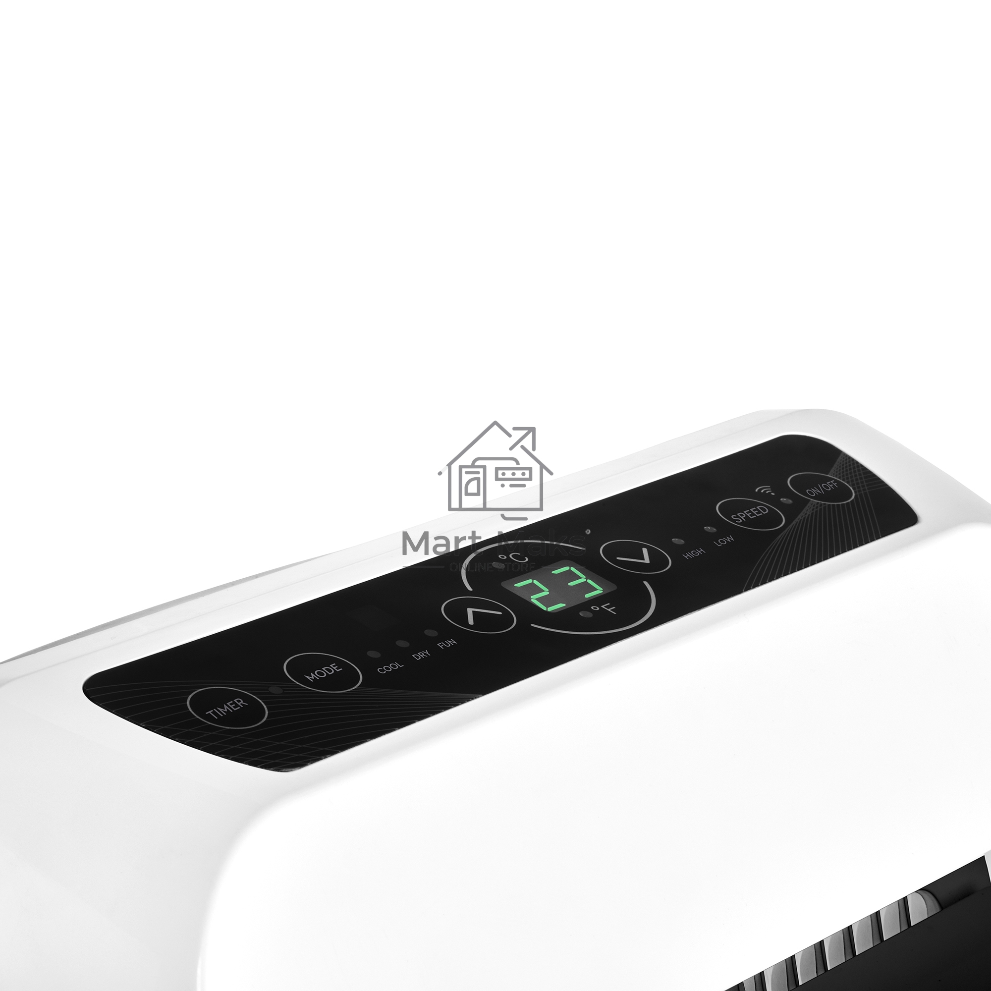 Кондиционер мобильный Ballu Aura BPAC-07 CP/N1_24Y 7000 BTU, 18 м², 47 дБ, охлаждение, осушение, белый