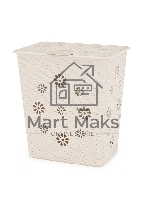 Корзина для белья Альтернатива Плетенка 60л слоновая кость М2030 (50737)