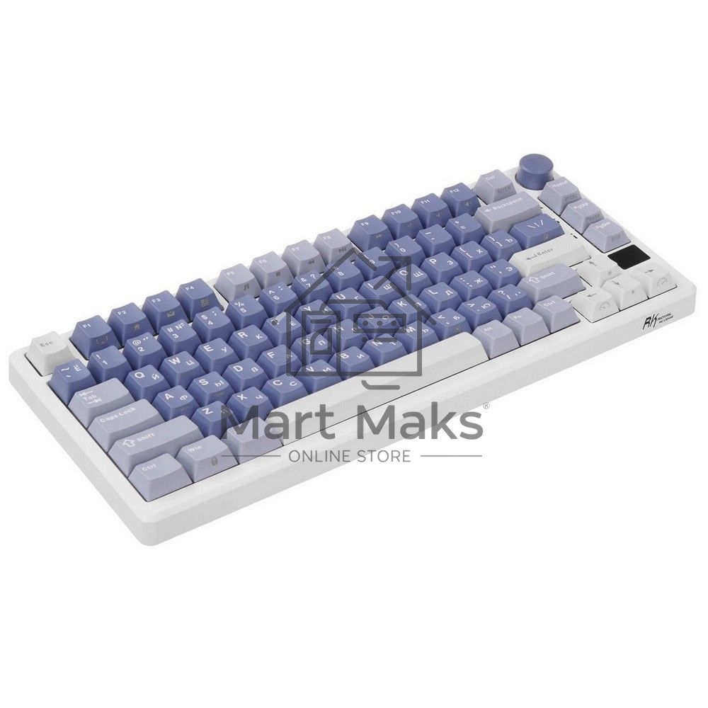 Клавиатура Royal Kludge RK-M75 Ocean Blue USB/2.4 GHz/Bluetоoth, RGB, Hot Swap, K silver switch