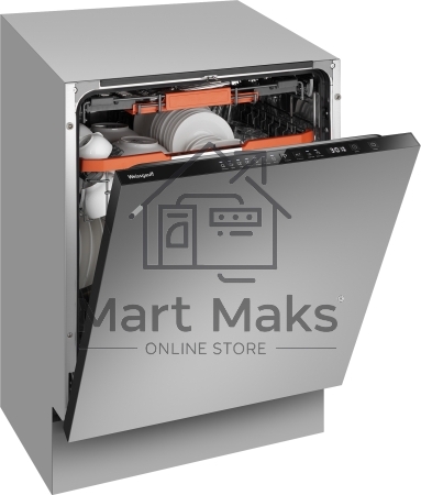 Встраиваемая посудомоечная машина Weissgauff BDW 6037 Inverter, серая сталь, 59.6 см, 15 компл., 42 дБ, класс A+++
