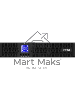 Источник бесперебойного питания CBR ESN-1KRT-8I-LCHERSC Online 1000VA/1000W RT 8 x C13, LCD, HID-USB, RS232, EPO, SNMP slot