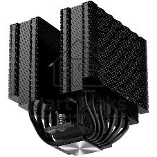 Кулер для процессора PCCooler RZ620Pro TC BK (265W, 4-pin PWM, 160mm, Al/Cu, 6x6mm, 2x120mm, 80CFM, 36.2dBA, 2400RPM, S: 1851/1700/1200/115X, AM5/AM4, black)