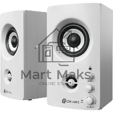 Акустическая система Oklick OK-164 2.0 белый 30Вт