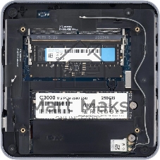 Неттоп IRU Tactio 515 i5 12450H (2) 16Gb SSD512Gb Iris Xe Windows 11 Pro 64 2xGbitEth WiFi BT 100W серый (RUS) (2195518)