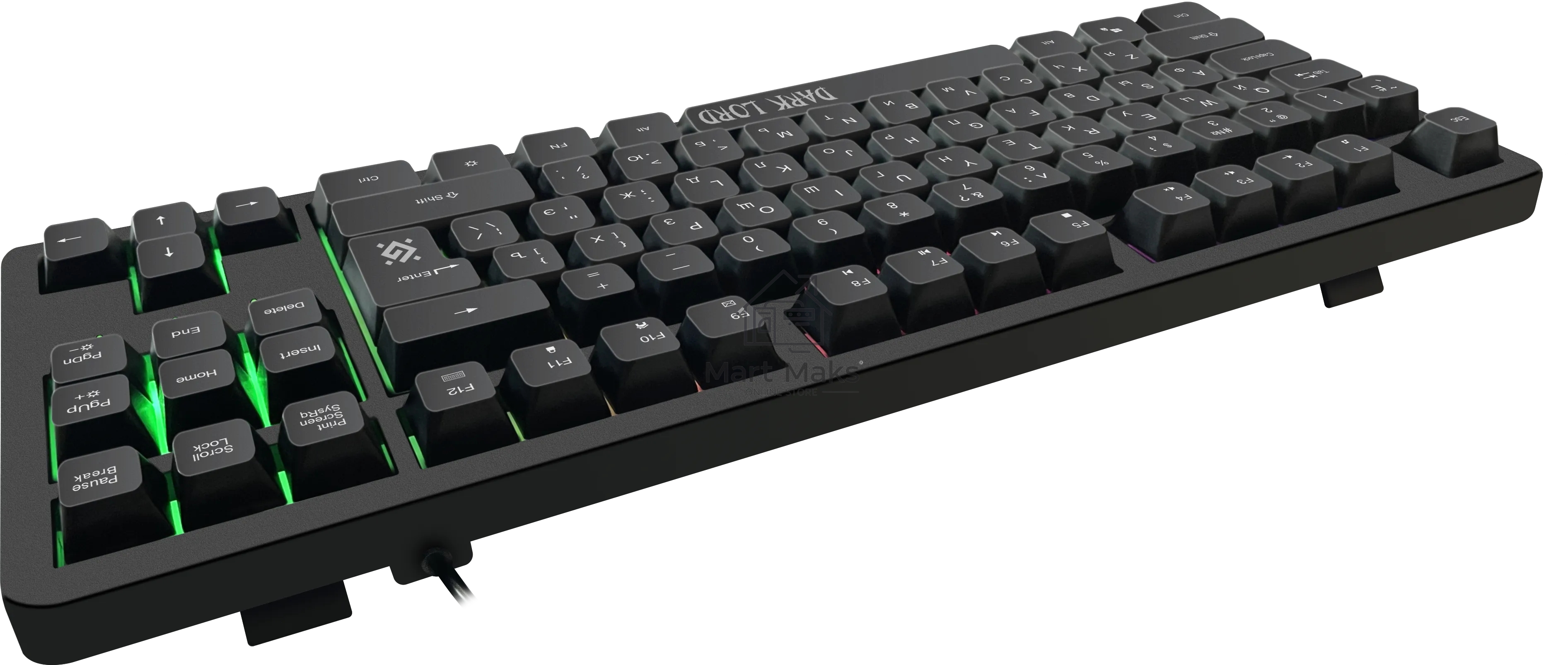 Клавиатура Defender Dark Lord GK-580 проводная, USB, черный
