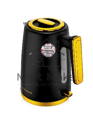 Чайник электрический BRAYER BR1017, 2200 Вт, 1,7 л, нерж.сталь, VNQ by STRIX, автоотключ