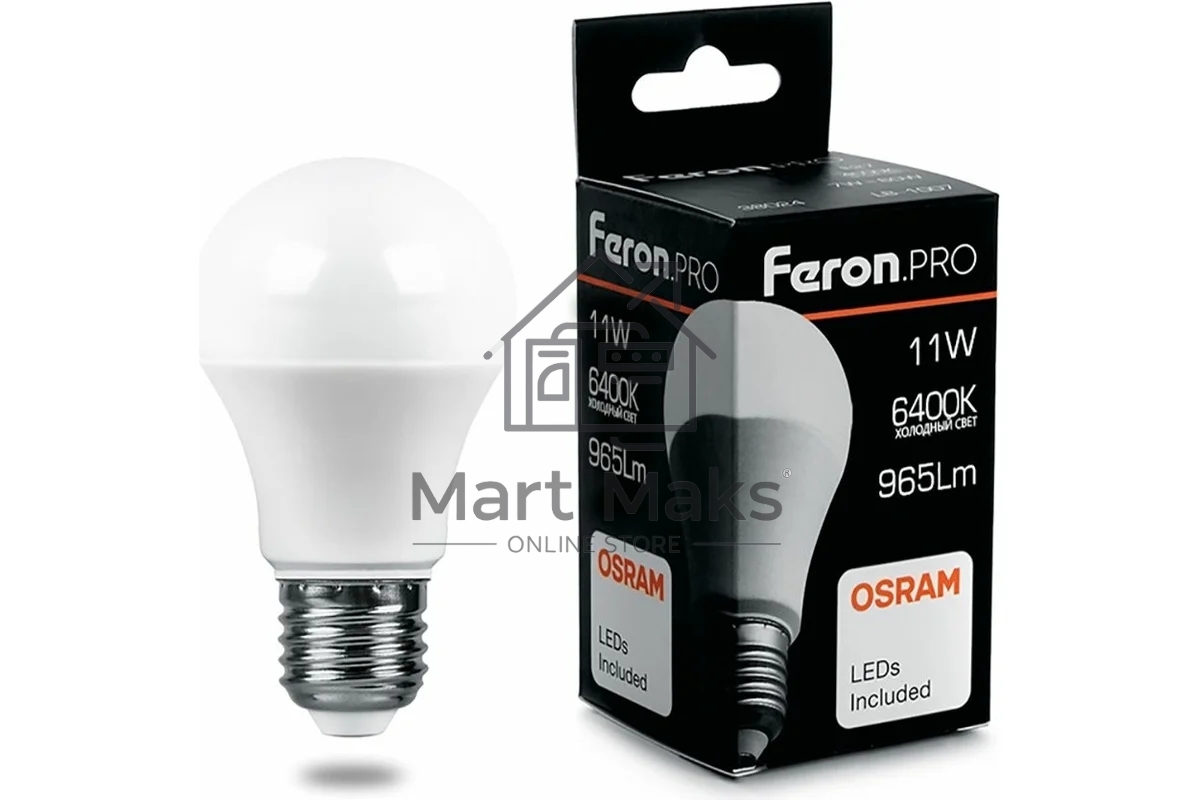 Лампа светодиодная FERON PRO LB-1011 (38031) 11 вт Е27 дневной