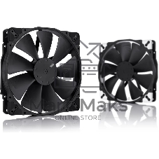 Вентилятор корпусной Noctua NF-A20 PWM chromax.black, 200 мм, 350-800 об/мин, 18.1 дБ, 4-pin PWM, без подсветки, черный