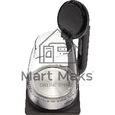 Чайник электрический Vitek VT-WK1071 1.7л. 1800Вт черный/серебристый корпус: стекло