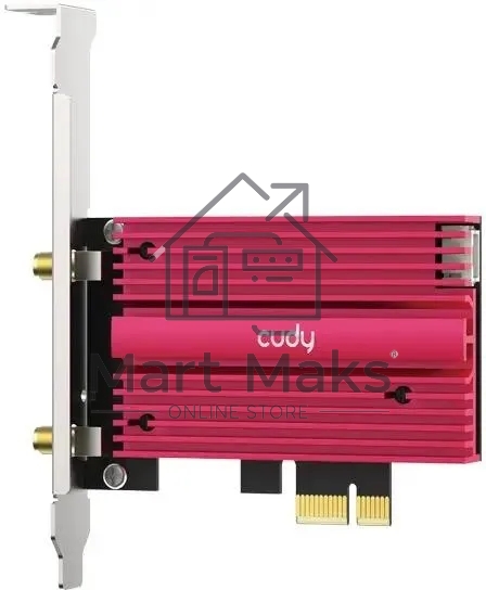 Сетевой адаптер Wi-Fi + Bluetooth Cudy WE4000 АХ5400 PCI Express (ант.внеш.съем) 1ант.