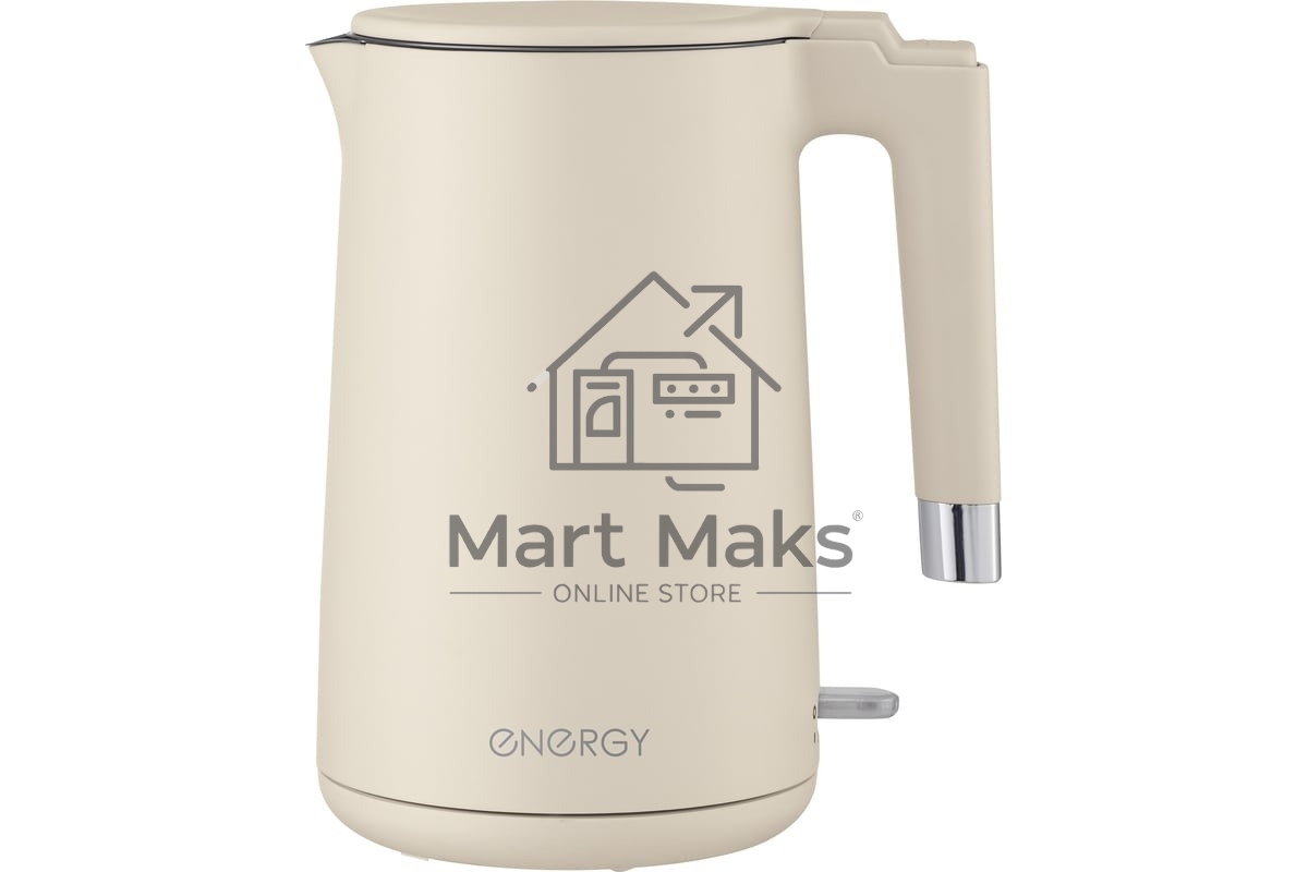 Чайник электрический Energy E-215 1.7л, двойной корпус, бежевый