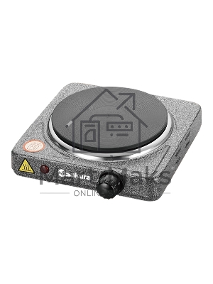 Плита настольная электрическая Sakura ПЭ-01 графит