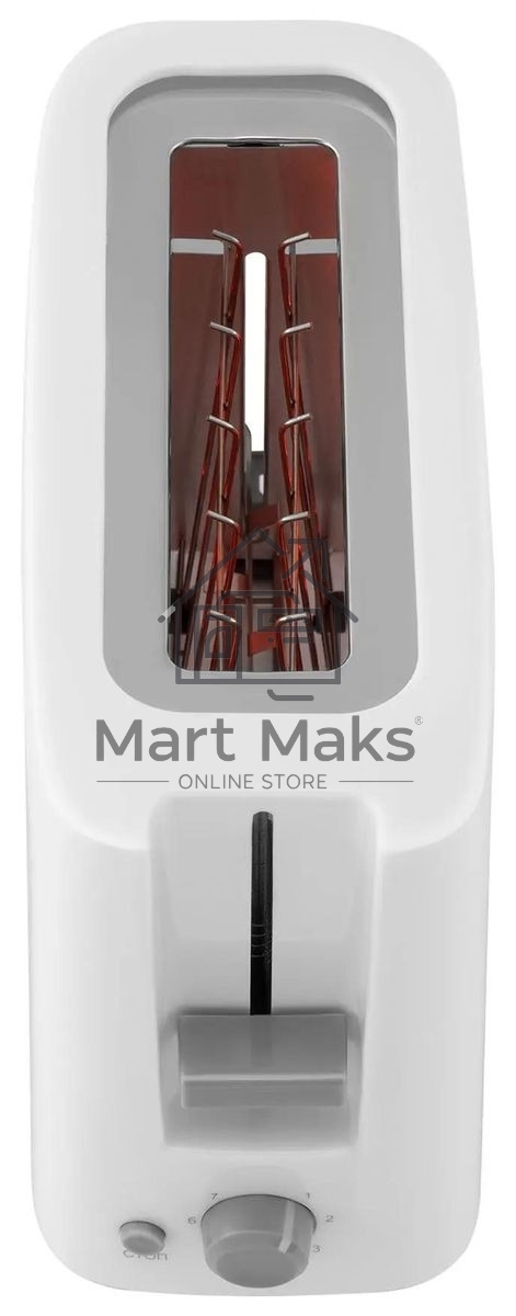 Тостер Hyundai HYT-8006 500 Вт, белый/серый