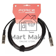Кабель MIDI FORCE MCC-02/3MIDI DIN 5-pin - MIDI DIN 5-pin, высококачественный, диаметр 6 мм, для подключения синтезаторов, звуковых модулей и др. оборудования, профессиональные металлические разъемы, длина 3 м, черный