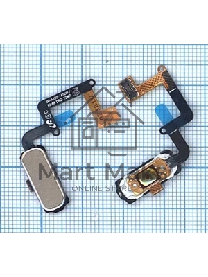 Кнопка HOME в сборе с механизмом и шлейфом для Samsung A320, золотая