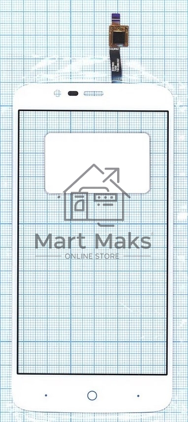 Сенсорное стекло (тачскрин) для ZTE Blade A310, белое