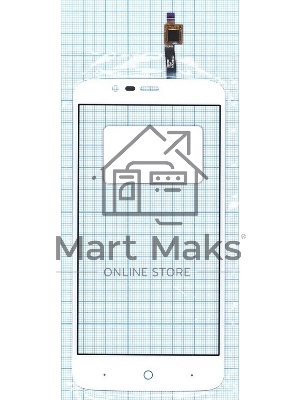 Сенсорное стекло (тачскрин) для ZTE Blade A310, белое