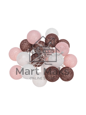 Тайские фонарики Neon-night Вельвет 3,5 м, 20 LED, прозрачный ПВХ, теплый белый, питание USB