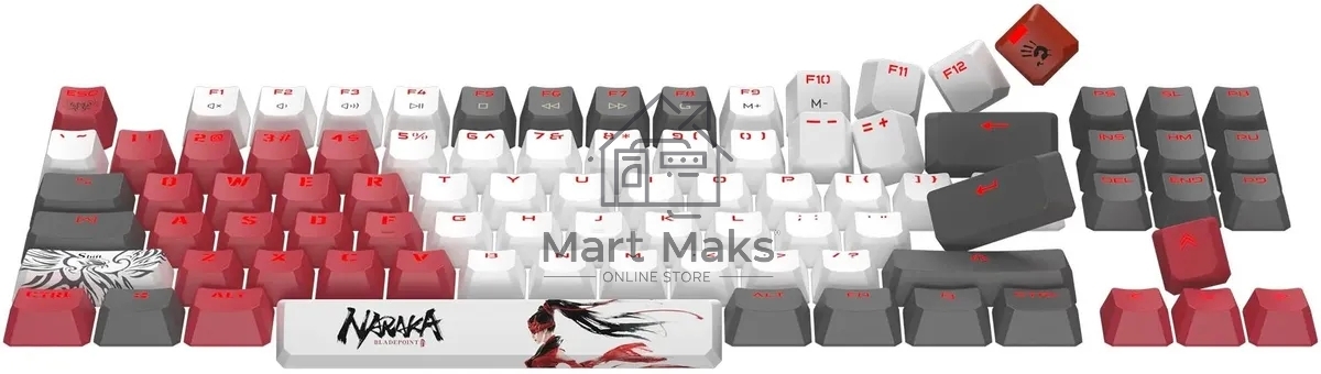 Клавиатура A4Tech Bloody S87 Naraka проводная USB черный/красный