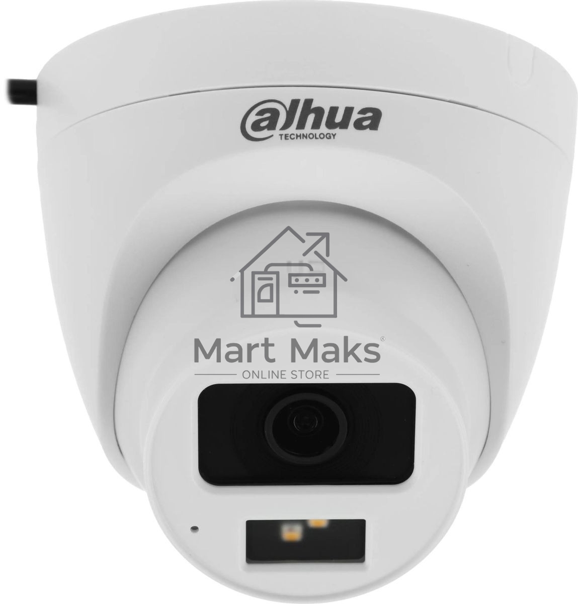 Камера видеонаблюдения аналоговая Dahua DH-HAC-HDW1200CLQP-IL-A-0280B-S6 2.8-2.8мм HD-CVI HD-TVI цв. корп.:белый (DH-HAC-HDW1200CLQP-IL-A-0280B)
