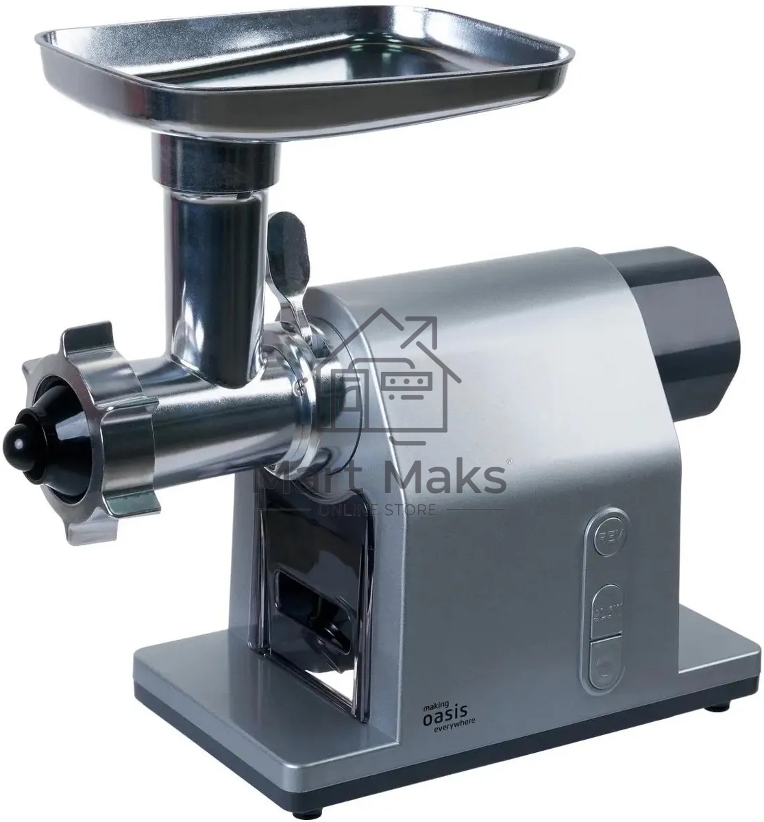Мясорубка Oasis MG-DM2 серебристый, 2500 Вт