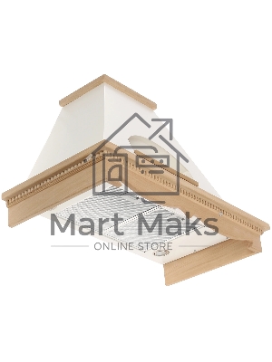 Вытяжка каминная Elikor Бельведер 90П-650-П3Д бежевый/дуб, 90 см, 650 куб. м/ч, 56 дБ