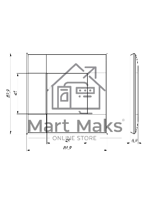 Рамка DKC Avanti 4412902 1 пост (2 мод.) 